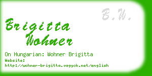 brigitta wohner business card